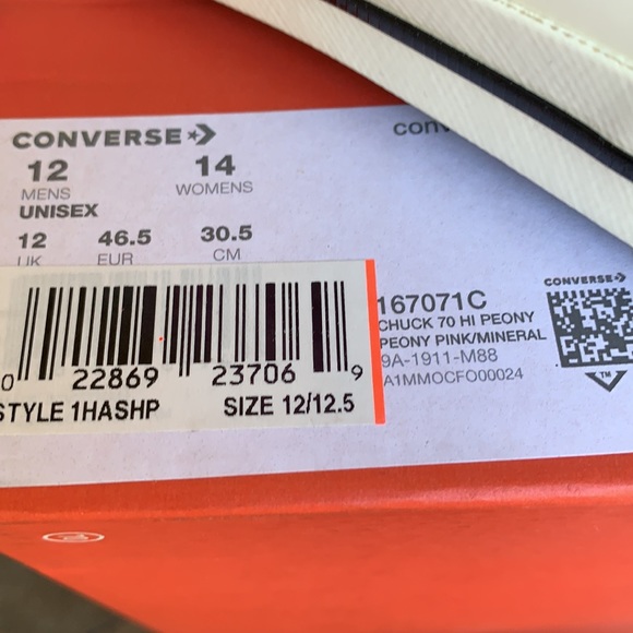 CONVERSE CHUCK 70 HI PRONY PINK/MINERAL MEN’S 10 - Picture 15 of 16